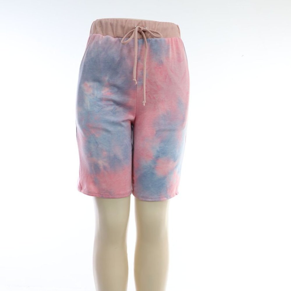 USA New Style TIE DYE Women BERMUDA  Beautiful SHORT PANT STRETCHES, Two pockets